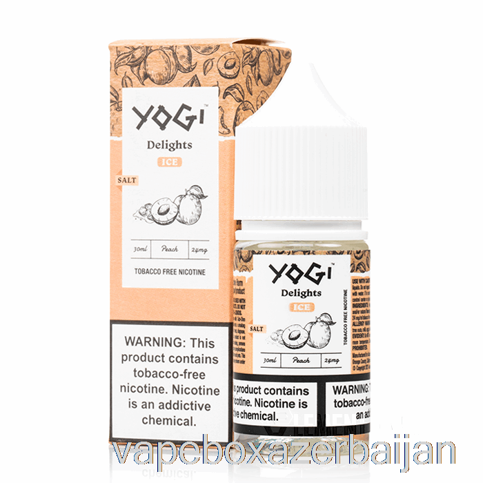 E-Juice Vape Peach Ice Salts - Yogi Delights - 30mL 24mg